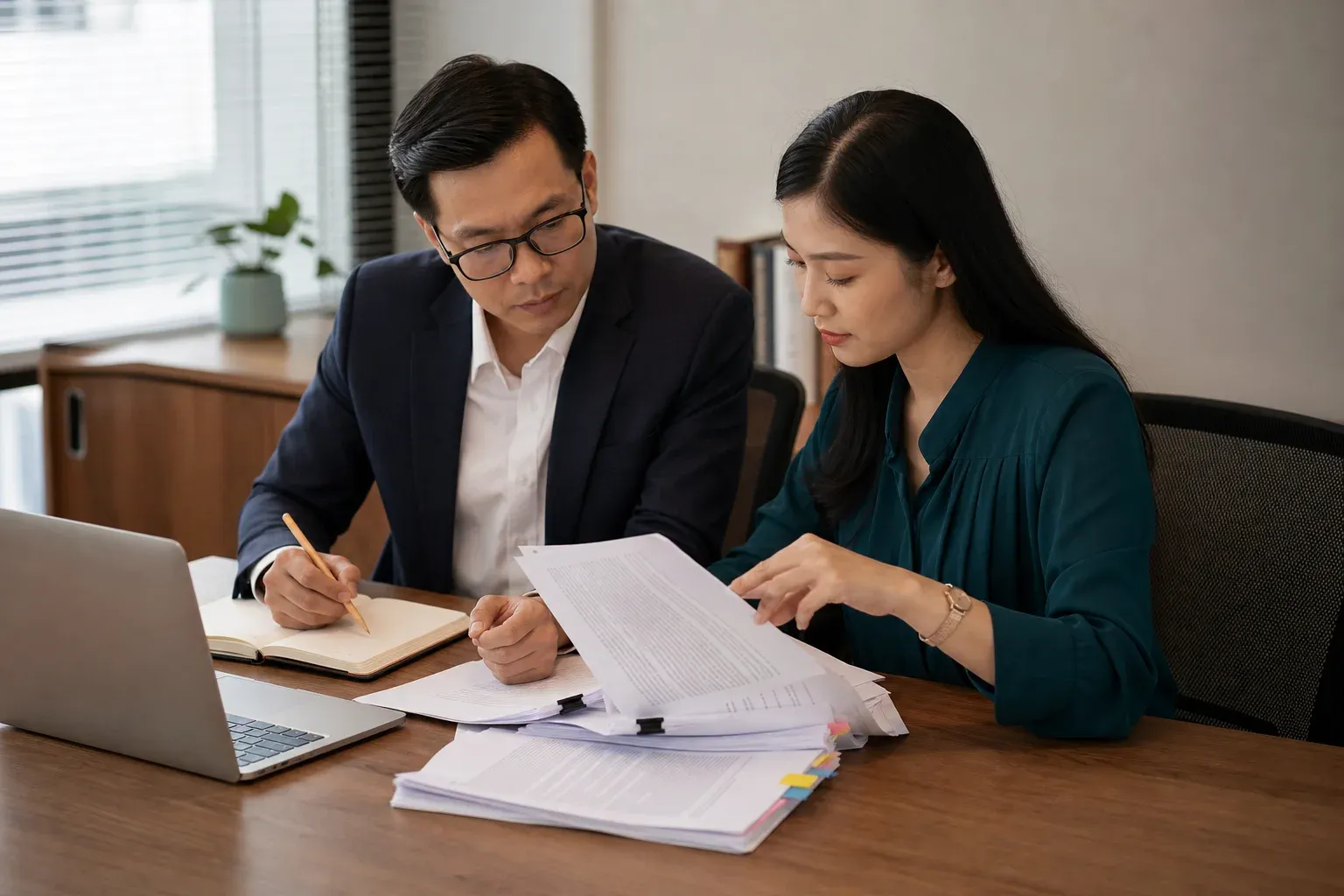 Hồ sơ doanh nghiệp được rà soát tại bàn làm việc